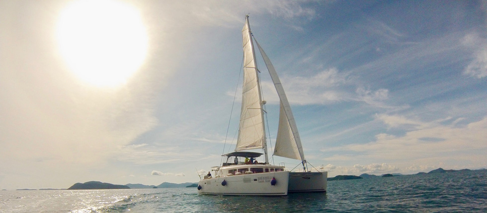 Phuket Segelyacht Charter Katamaran Lagoon 450 Saint Anna Segeltörn