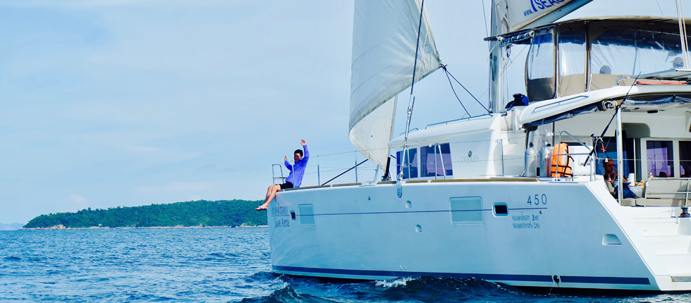 Phuket Segelyacht Charter Katamaran Lagoon 450 Saint Anna Segeltörn